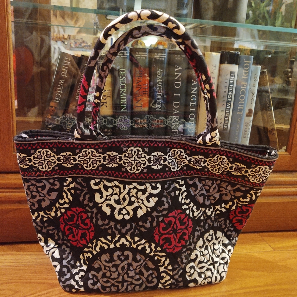Vera Bradley Black, white, and pink tote